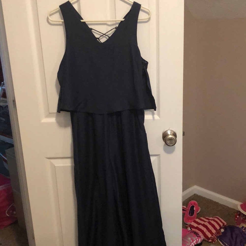 Navy blue romper
